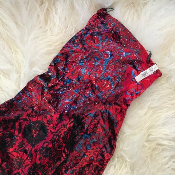 ELIE TAHARI Carter Velvet Floral Print Dress 1661 - Picture 5 of 7